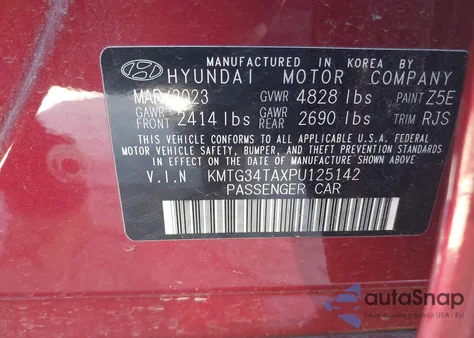 2023 Genesis G70 2.0T Awd из США, поврежденный, VIN KMTG34TAXPU125142